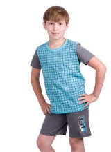 Пижама для мальчика (фуфайка+брюки пиж.укор.)