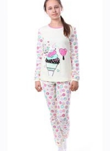 Пижама для девочки (фуфайка+брюки пиж.)